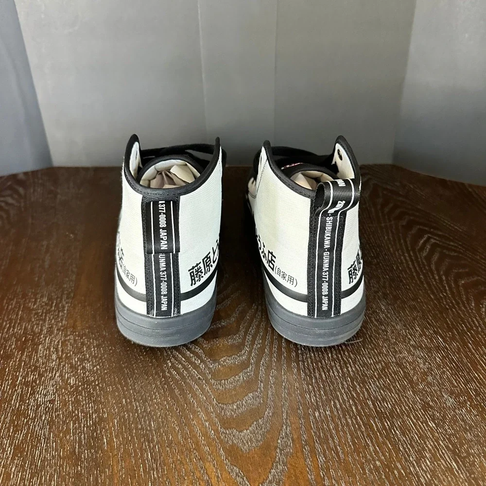 HTXJPN FUJI 2 High Top‎ Sneakers Panda Black White Canvas Men's Size 11